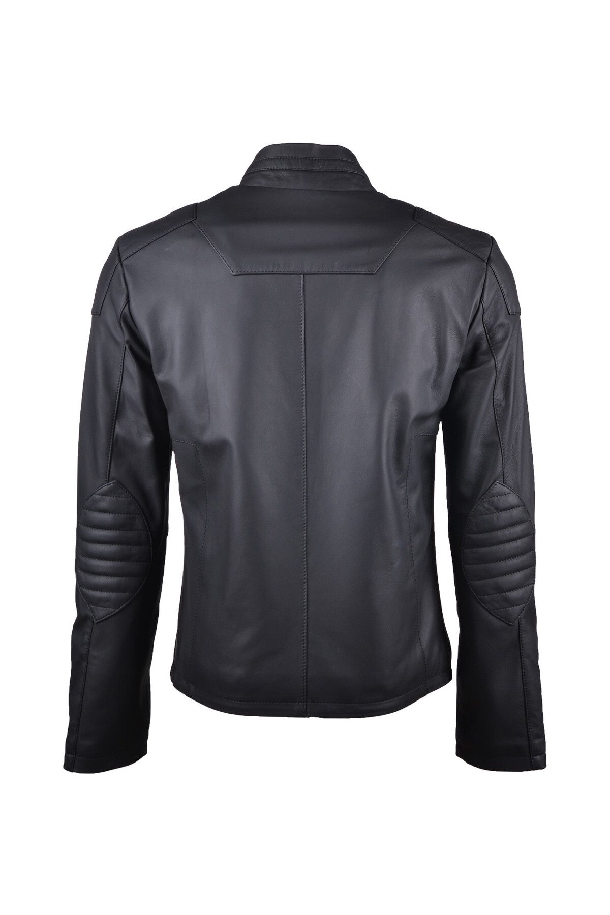 ALIN Kane Men's Genuine Leather Fit Leather Jacket Black - MALLTURK