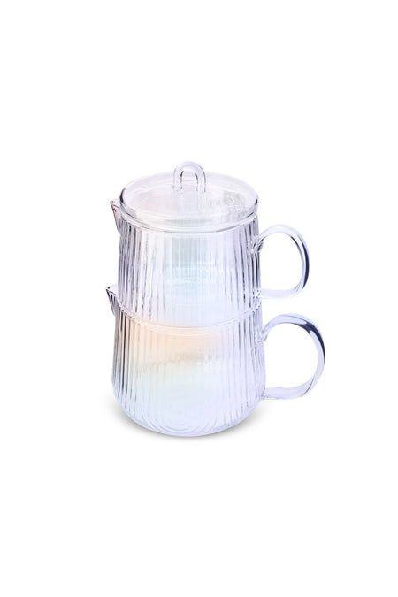 Karaca Aqualine Borosilicate Glass Midi Teapot - Luster - MALLTURK