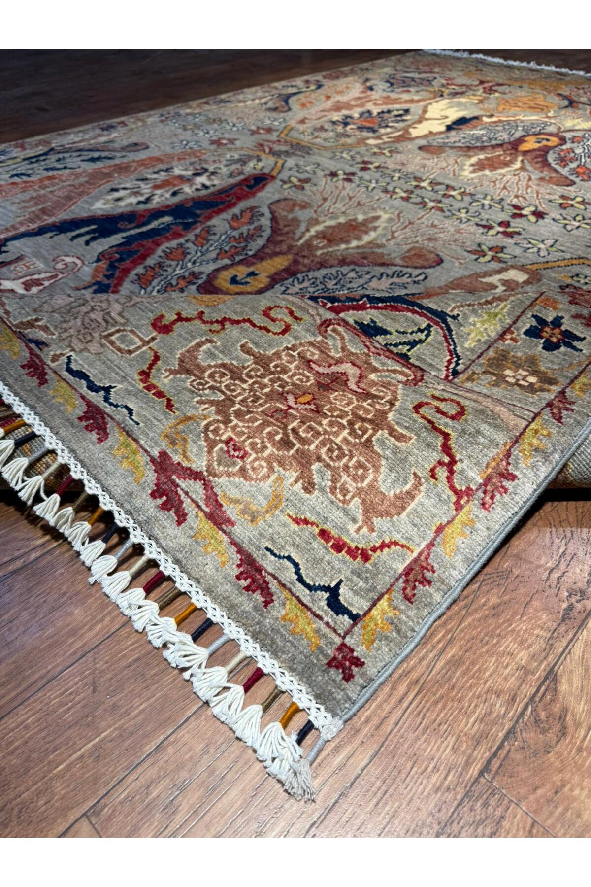 Wool Hand-Woven Afghan Rug