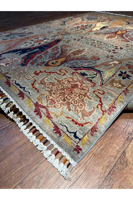 Wool Hand-Woven Afghan Rug