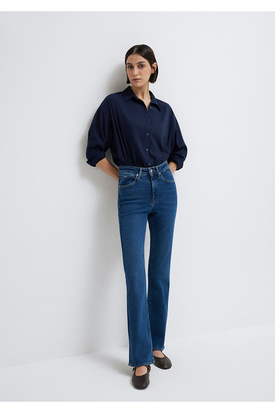 Mavi Bliss Premium Mavi Dark Jeans 101437-85292 - MALLTURK
