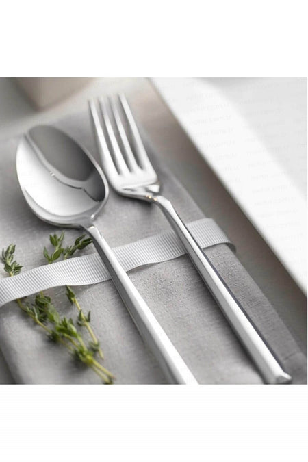 Nehir milano 60 Piece Fork Spoon Set - MALLTURK