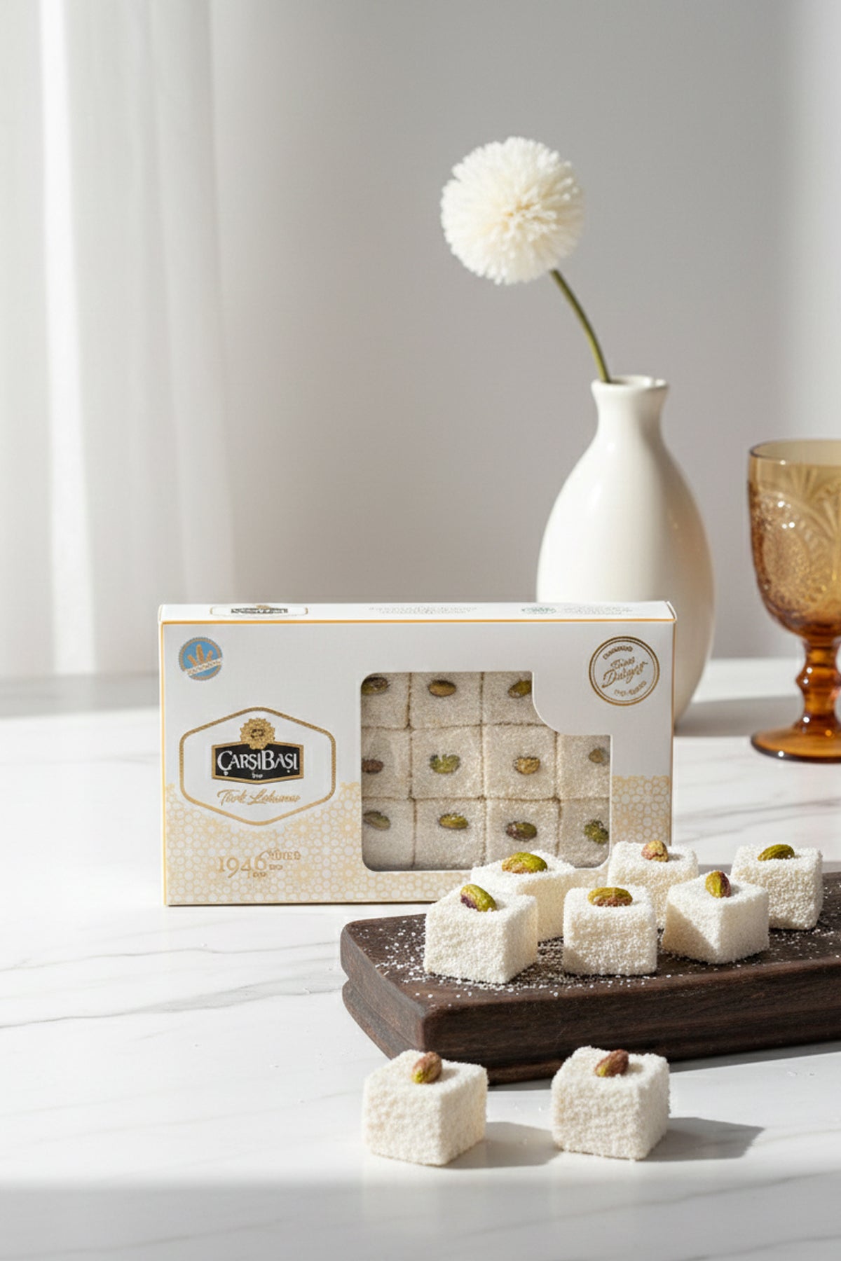 carsibasi Gluten Free Pistachio Sultan Style Turkish Delight 500 g - MALLTURK