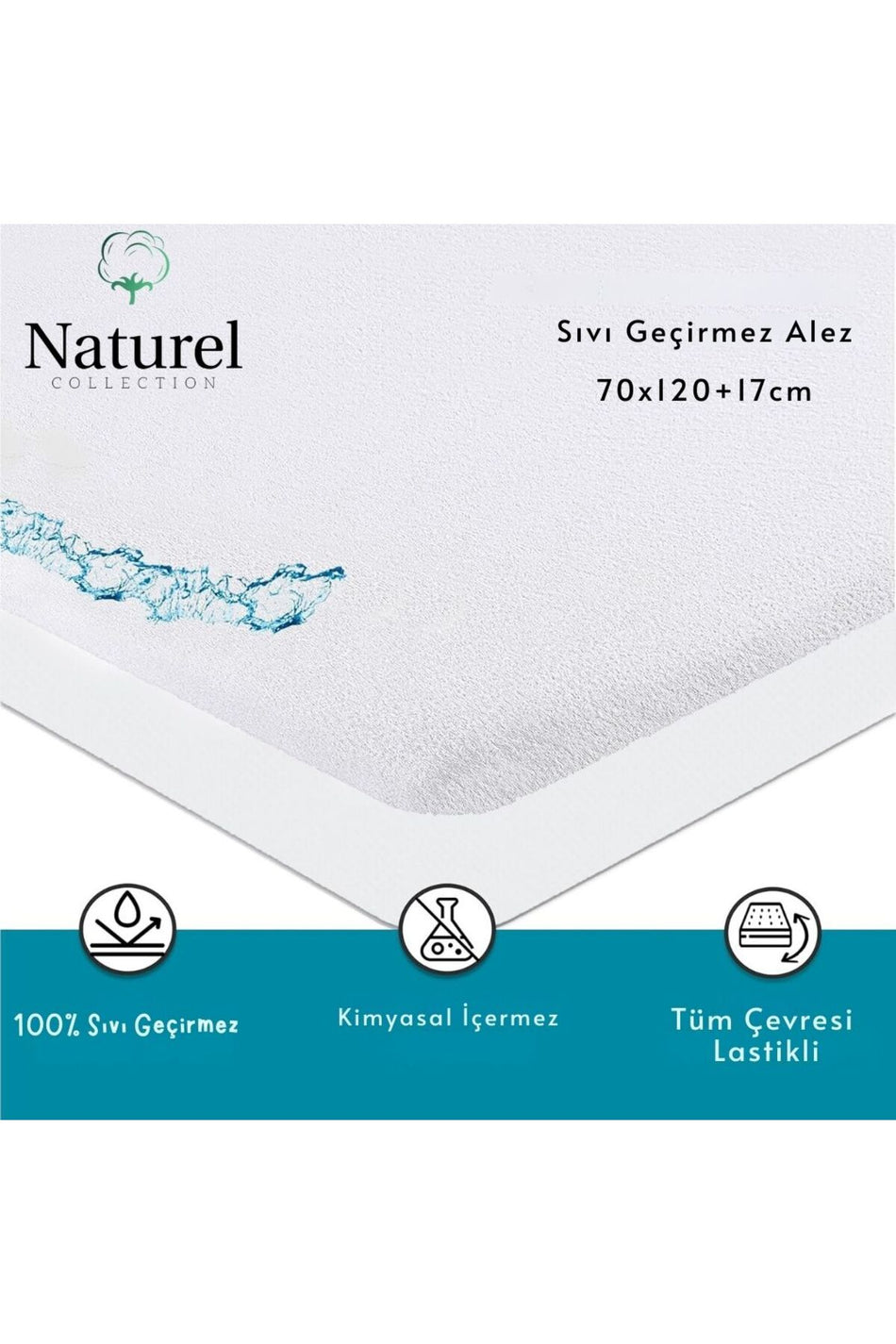 Naturel Collection Waterproof Cotton Baby & Kids Mattress Protector - MALLTURK