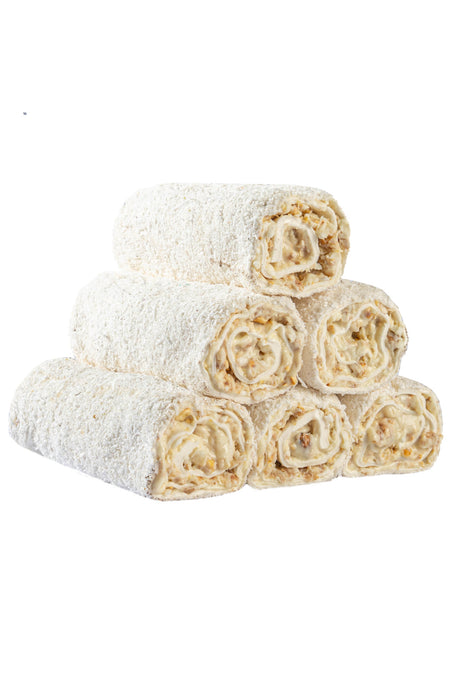 Anatolia nuts Coconut Coated citir baklava rulo Rolled Turkish Delight premium Gift Box 500gr - MALLTURK