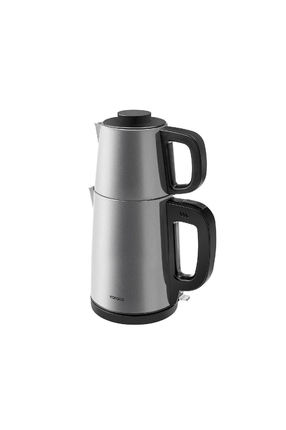 Karaca Tea Break Silver Stainless Steel Water Kettle & Tea Maker - MALLTURK