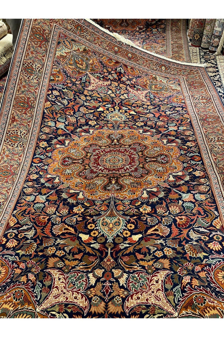 RD RAMAZAN DAG Hand Rug Art Hand-Woven Kayseri Hacilar Premium Quality Cotton Base Wool Weave Olup Natural Dye 300x200 - MALLTURK