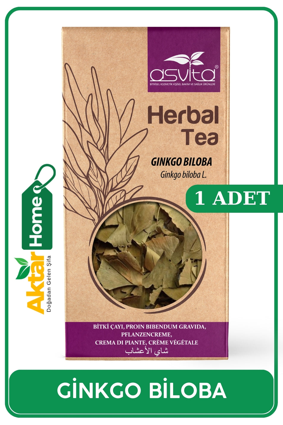 ASVITA ASVITA Ginkgo Biloba 50 gr