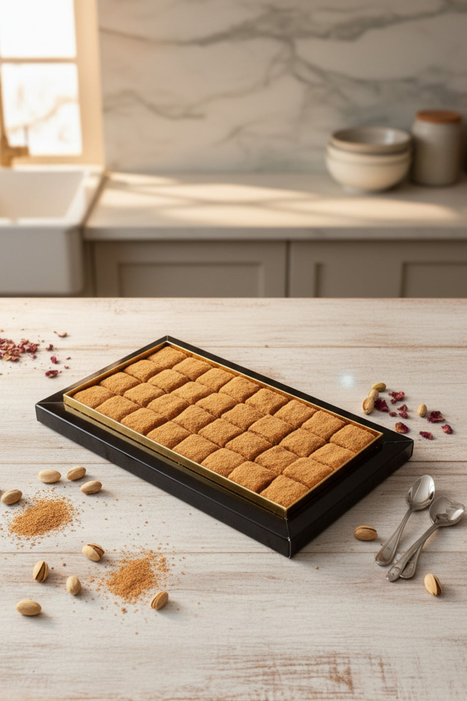 Kutluhan lotuslu Pistachio baklava Turkish Delight 800 g - MALLTURK