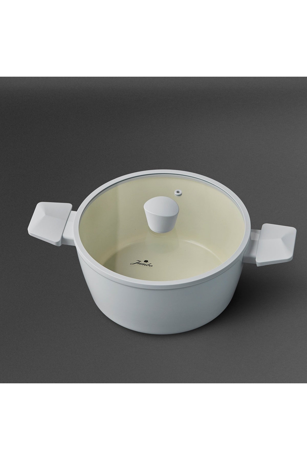 Jumbo Swiss Crystal Light Grey Stock Pot