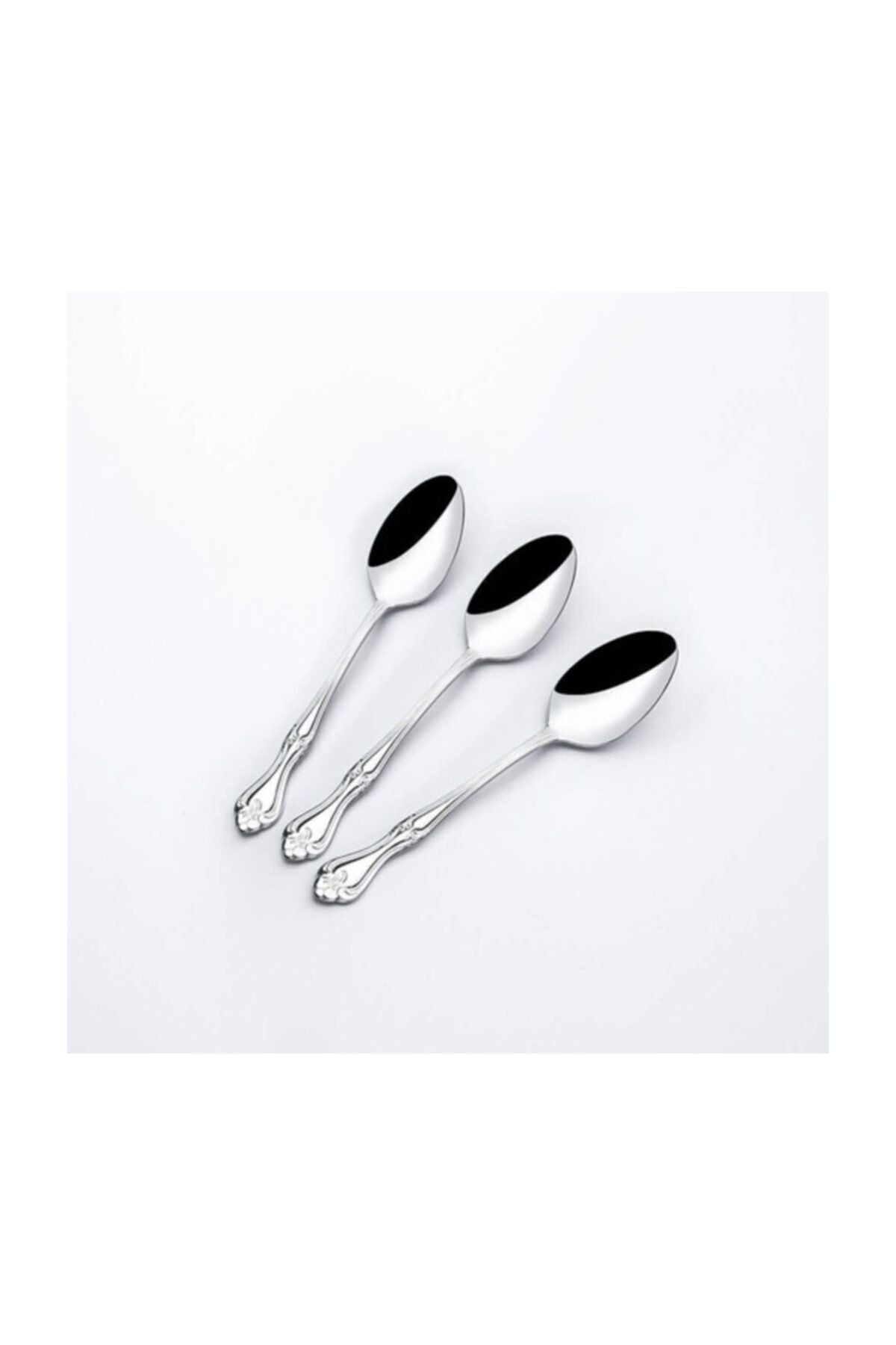 Nehir lalezar Plain 12 Piece cay Spoon Set - MALLTURK