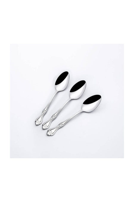 Nehir lalezar Plain 12 Piece cay Spoon Set - MALLTURK