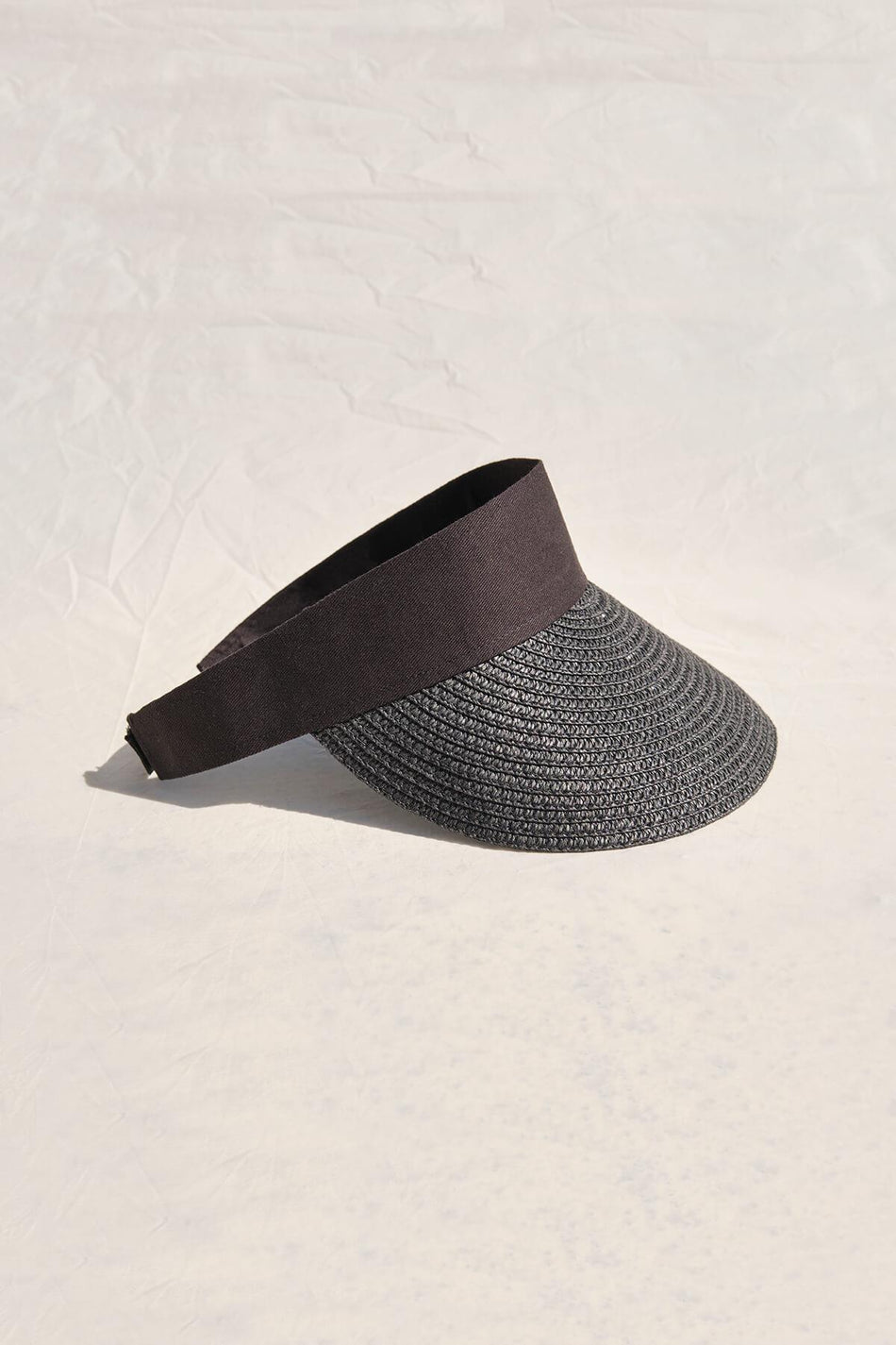 Hashema Foldable Black Visor Beach Hat
