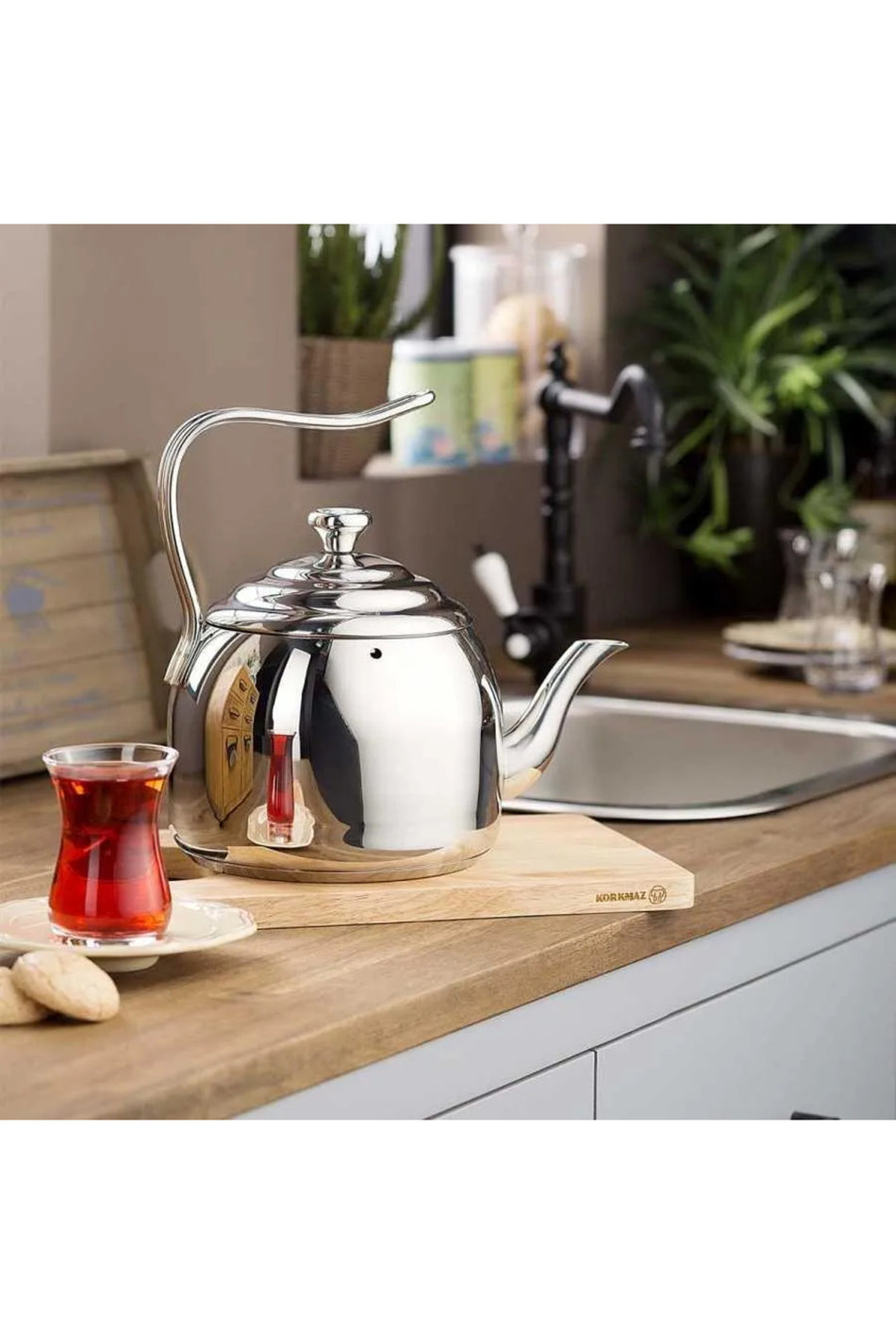 KORKMAZ Droppa 2.7 lt Teapot A054 - MALLTURK