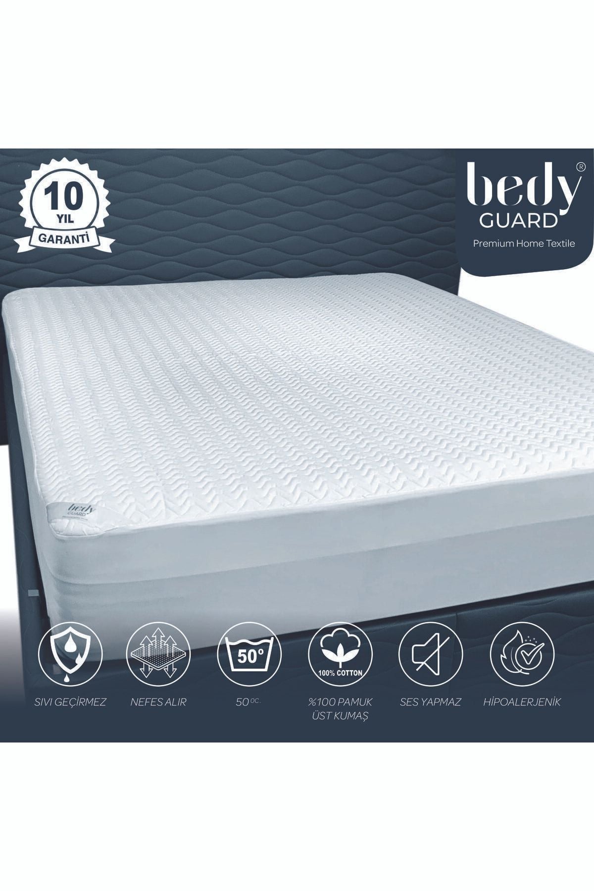 BEDY GUARD Royal % Waterproof Cotton Quilted Mattress Protector - MALLTURK