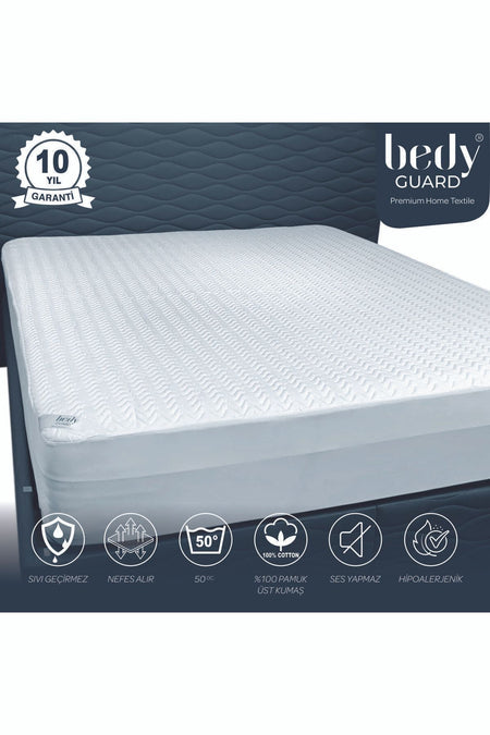 BEDY GUARD Royal % Waterproof Cotton Quilted Mattress Protector - MALLTURK