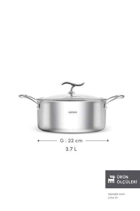 Karaca Plasma 316+ 3Ply Nonstick Pot - MALLTURK