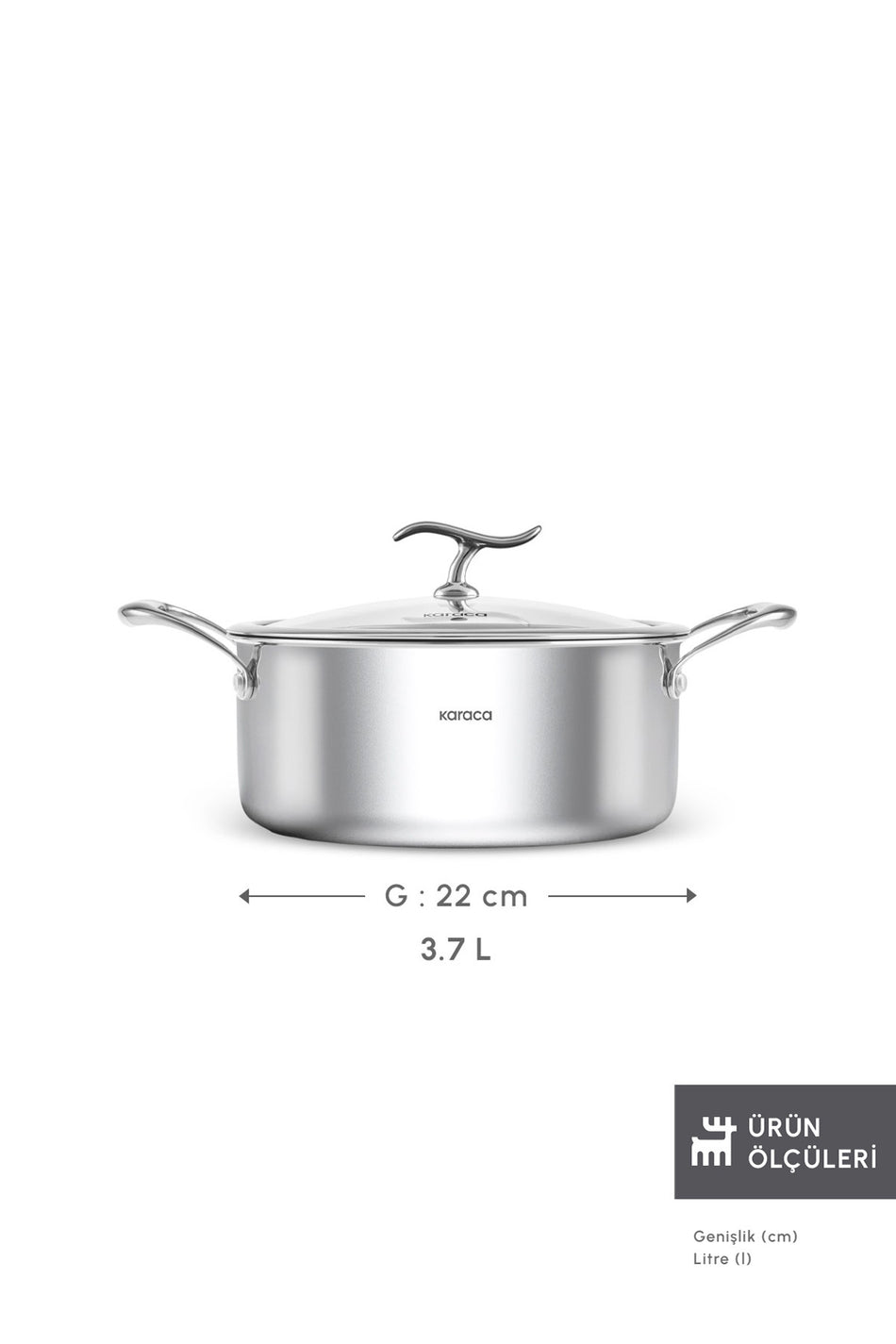 Karaca Plasma 316+ 3Ply Nonstick Pot - MALLTURK