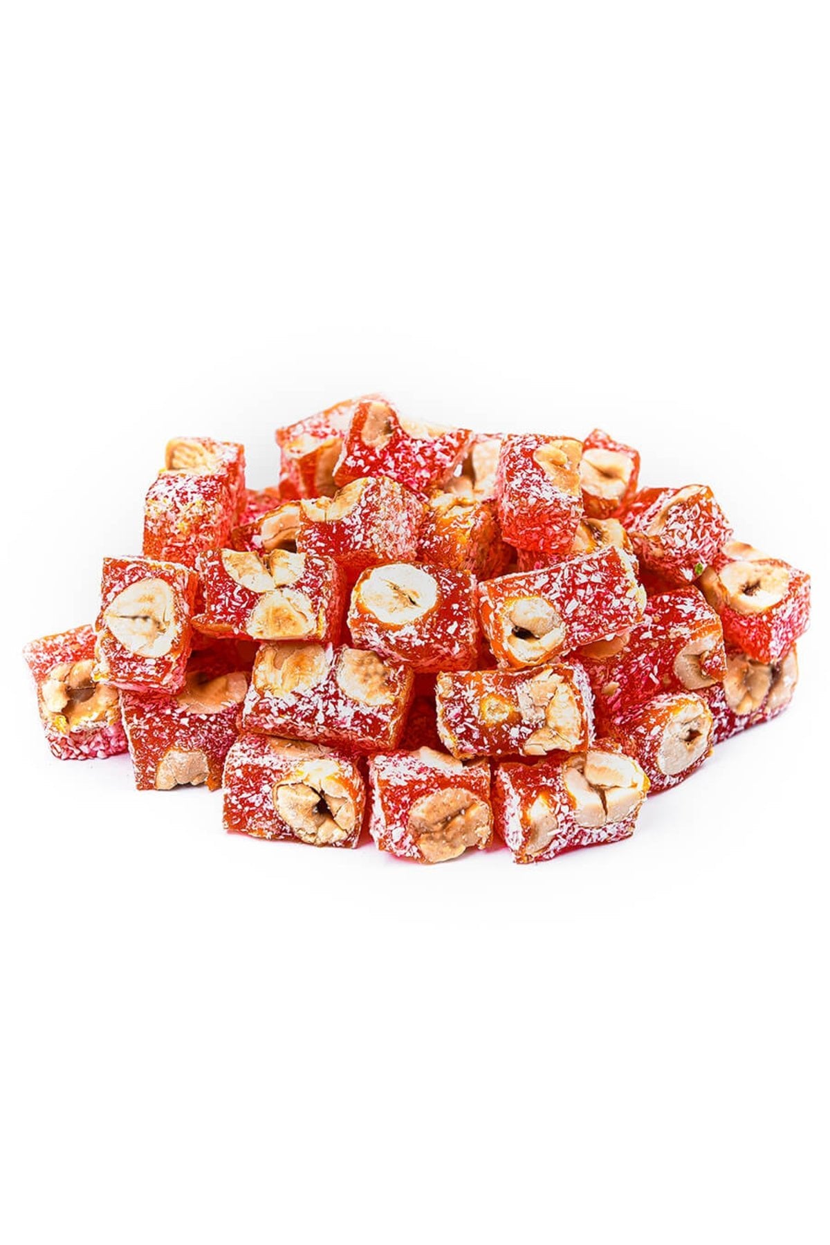 TAZE7 Orange Flavored Hazelnut Turkish Delight 250 g - MALLTURK