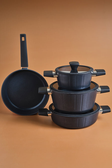 Karaca Biodiamond Regnum Induction Compatible 7 Piece Cookware Set - MALLTURK