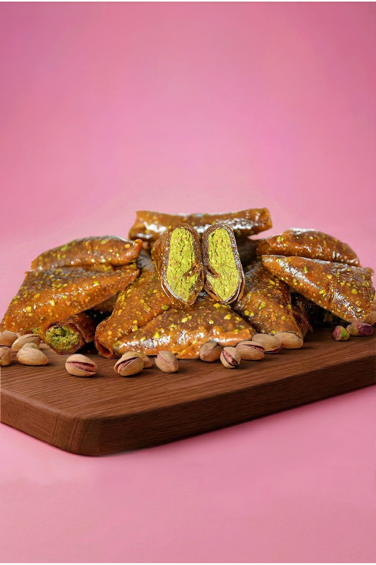 Derme Triangle Fruit Leather Pistachio Gluten Free rafine seker ilavesiz 300 g - MALLTURK