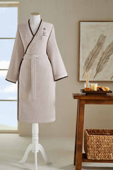 Ozdilek Pampas Embroidered Kimono Bathrobe - MALLTURK