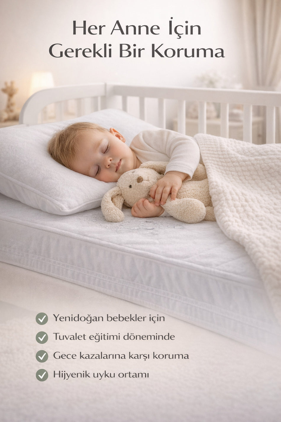 TEXTILEGARDEN Waterproof Cotton Fitted Baby & Kids Mattress Protector - MALLTURK