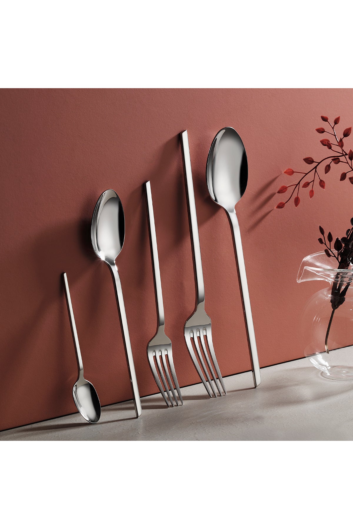 Aryildiz pesca 60 Piece 12 Place Setting Fork Spoon Set - MALLTURK