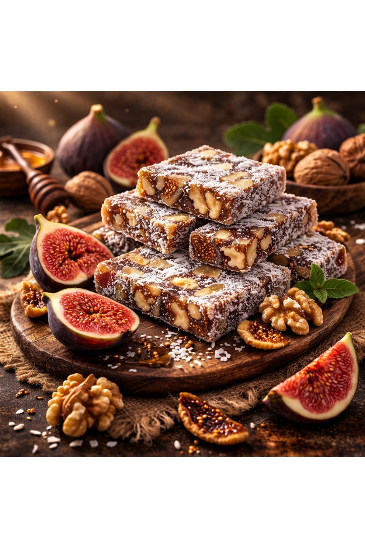 tropikoo dogal incirli and bol Walnut Turkish Delight 400 g Glucose Free katkisiz - MALLTURK