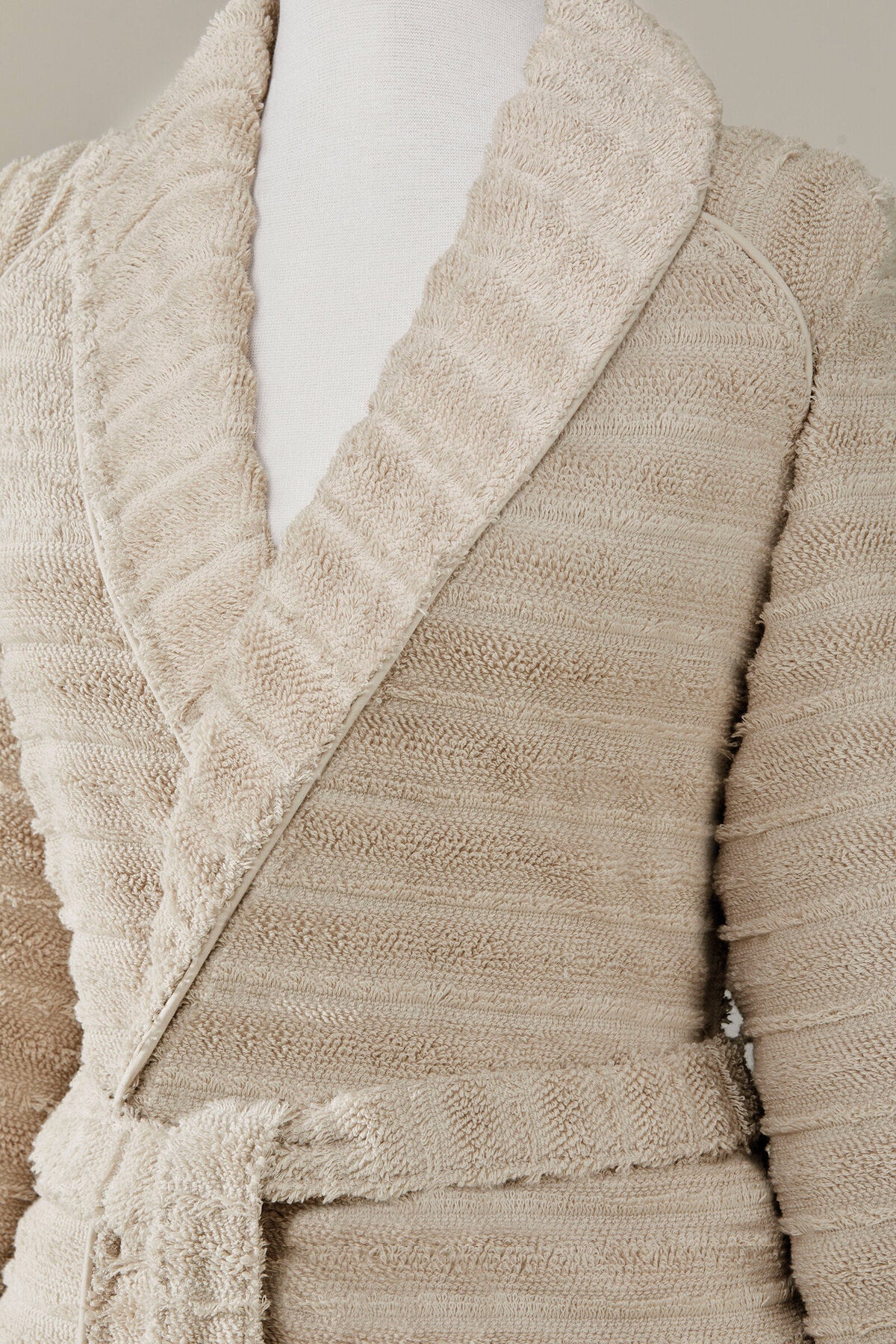 Ozdilek Sadem Organic Linden Shawl Collar Bathrobe - MALLTURK
