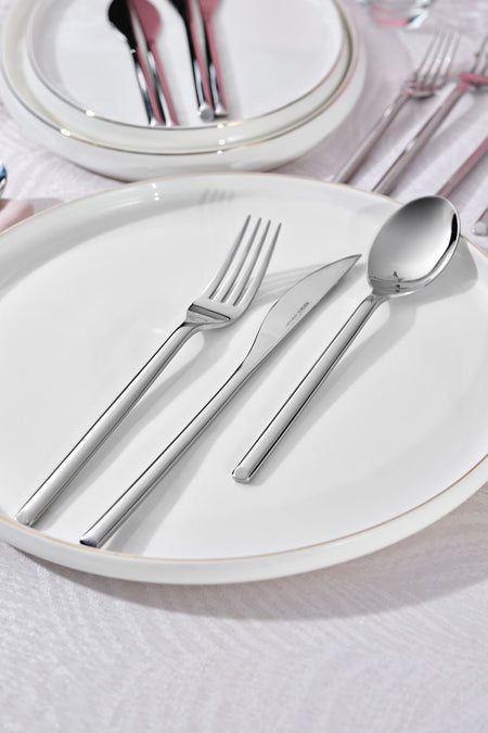 Karaca kendo 84 Piece 12 Place Setting premium Boxed Flatware Set - MALLTURK