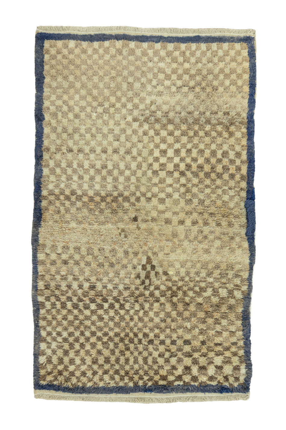 Soho Antiq Gizel Checkered Pattern Tulle Rug 136x227 cm - MALLTURK