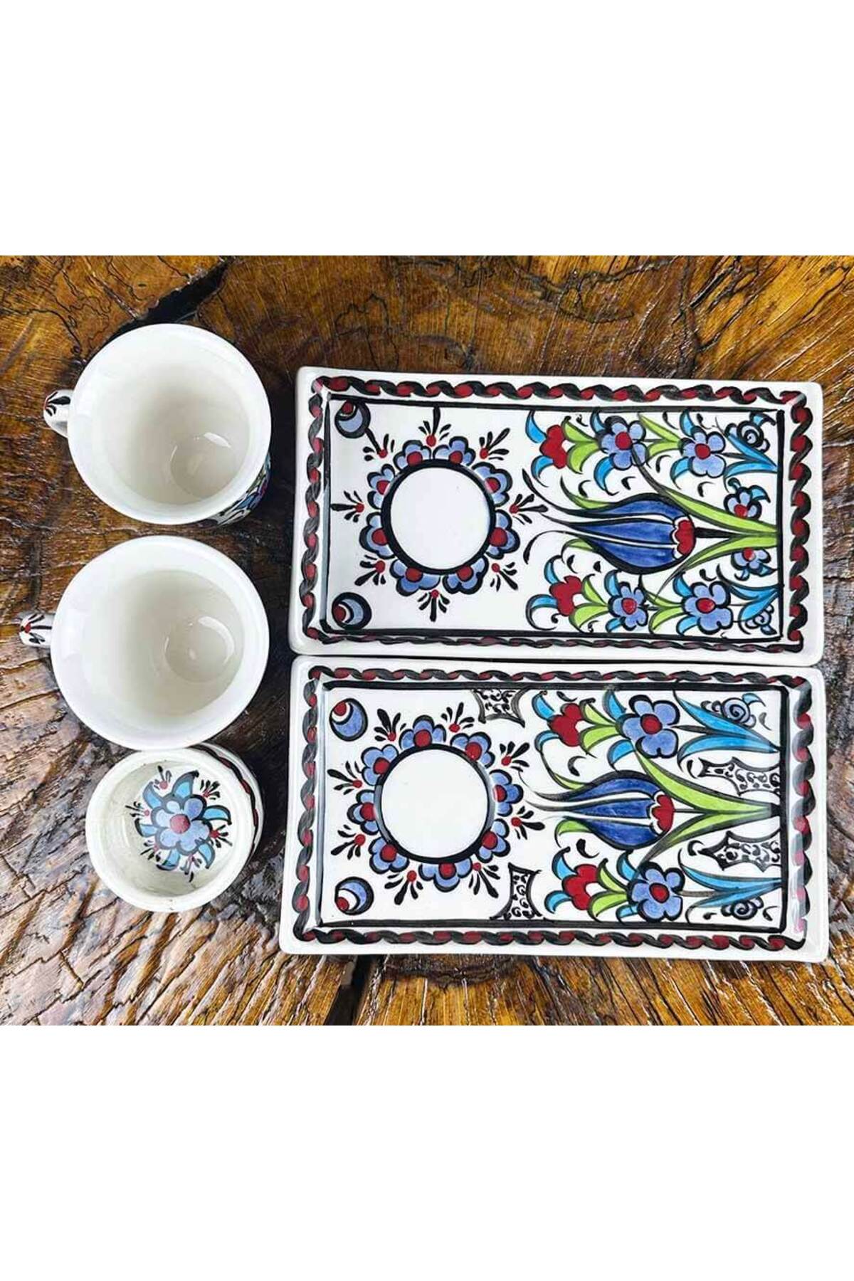 Cini Evi Gift for Loved One: Ceramic Turkish Coffee Set - MALLTURK