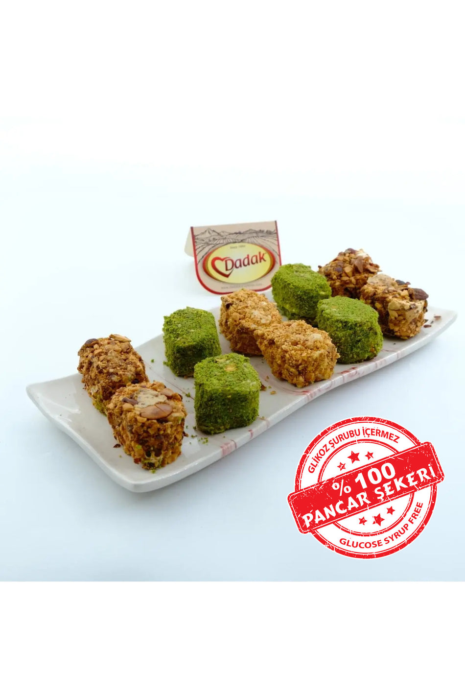 Dadak Turkish Delight and kuruyemis Assorted atom Rolled Turkish Delight 500 g - MALLTURK