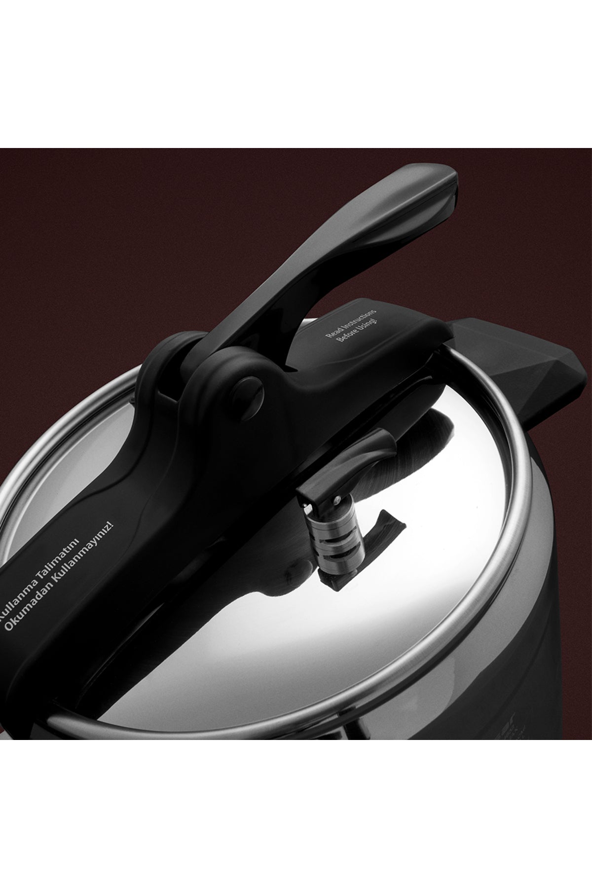 Hisar Efes Pressure Cooker 7Lt Black - MALLTURK
