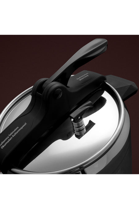 Hisar Efes Pressure Cooker 7Lt Black - MALLTURK