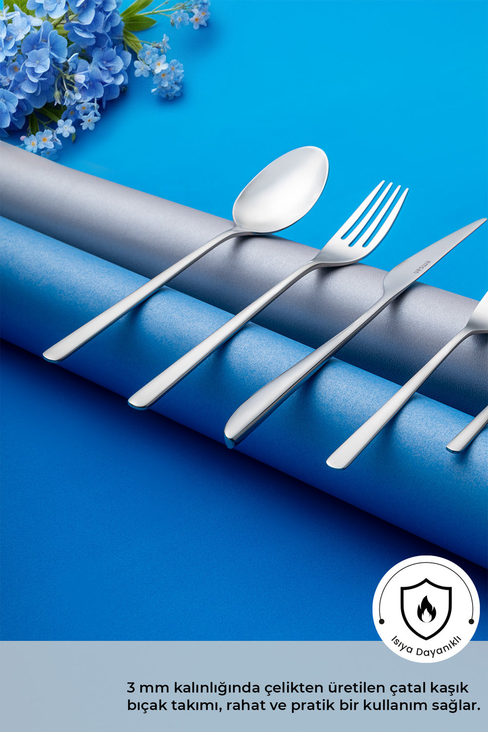 Emsan bello 30 Piece 6 Place Setting Flatware Set - MALLTURK