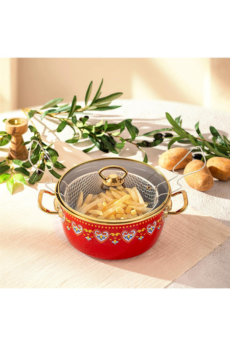 Emsan Solemar Enamel Frying Pot - MALLTURK