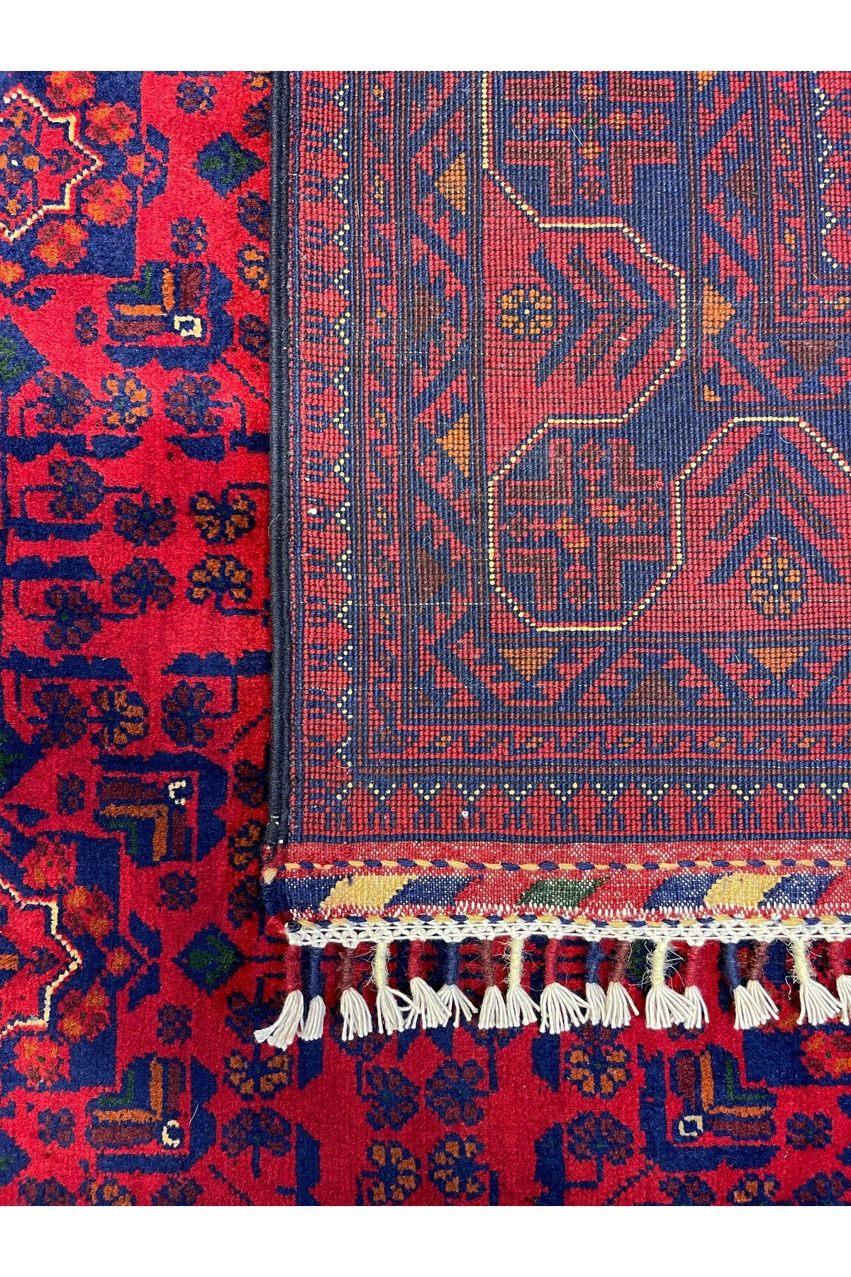 Afghan Rug Hand-Woven 100% Wool Harika Yildiz Pattern