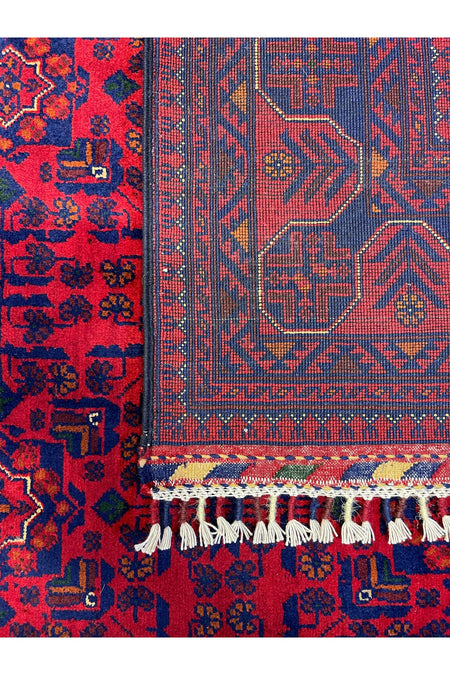 Afghan Rug Hand-Woven 100% Wool Harika Yildiz Pattern