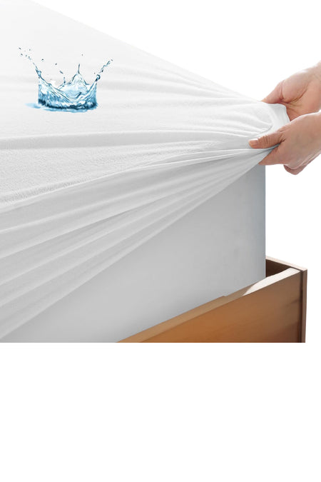 Evony Waterproof Microfiber Fitted Mattress Protector - MALLTURK