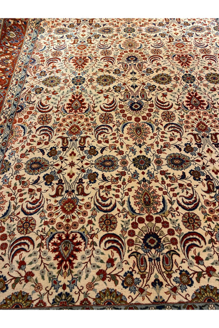 RD RAMAZAN DAG Hand Rug Art Hand-Woven Sumerbank Hereke Rug Cotton Base Wool Weave olup Natural Dye - MALLTURK