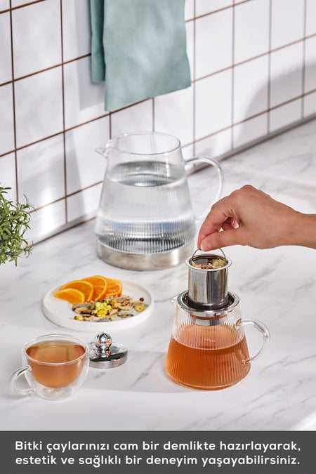 Karaca Keops Borosilicate Glass Teapot - MALLTURK