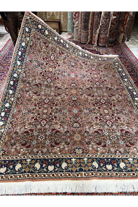 RD RAMAZAN DAG Hand Rug Art Hand-Woven Hereke Rug Lalezar Design Premium Quality Size 240x196 - MALLTURK