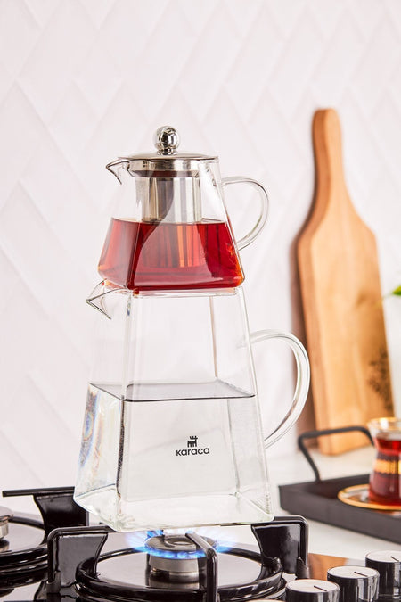 Karaca Giza Borosilicate Glass Teapot - MALLTURK