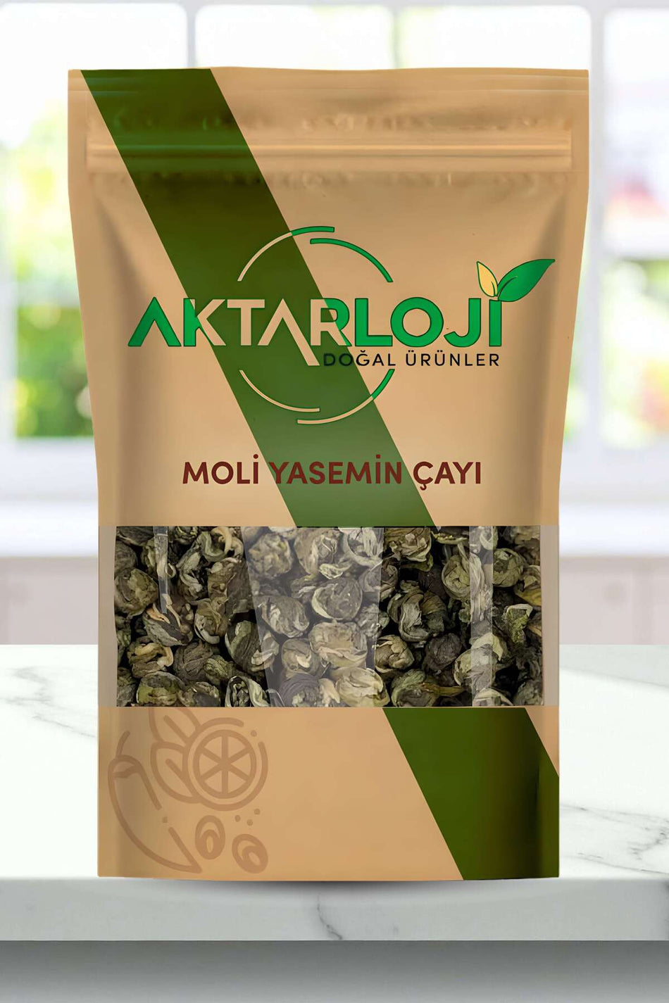 Aktarloji 100g Sencha Green Tea / Pure Japanese Green Tea / Additive-Free & Natural