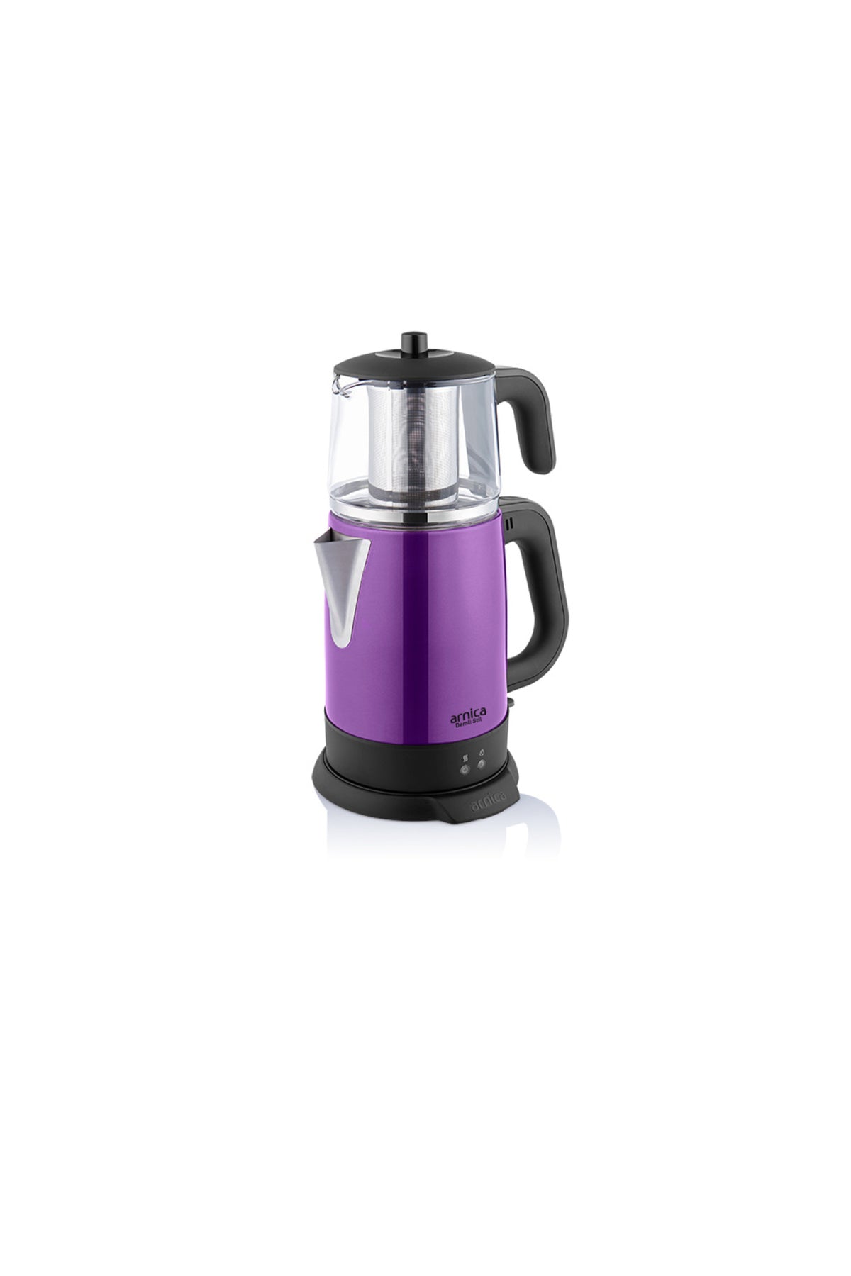 Arnica Brew Style Purple Glass Tea Maker. - MALLTURK