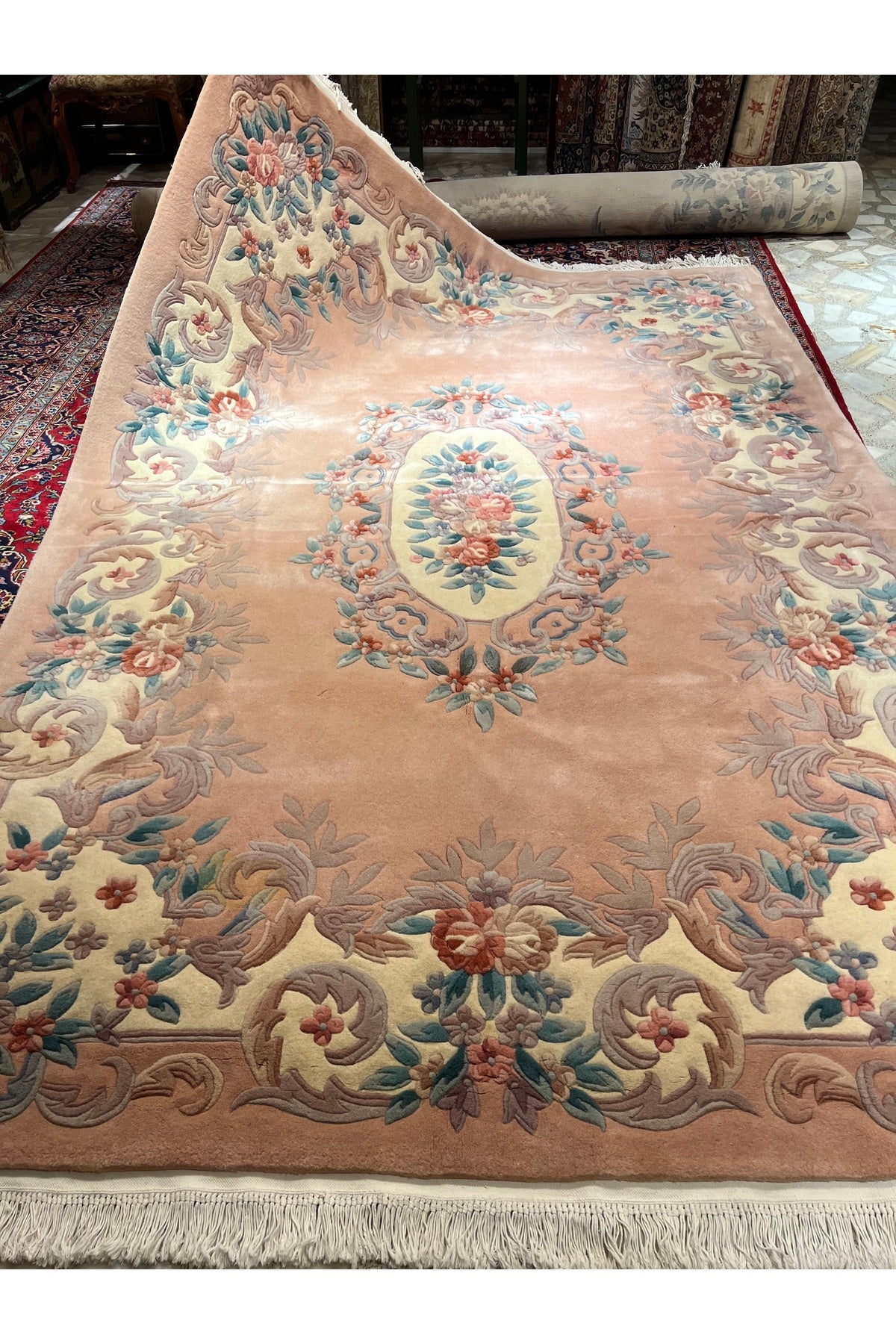RD RAMAZAN DAG Hand Rug Art Hand-Woven Embossed Chinese Rug Size 300x200