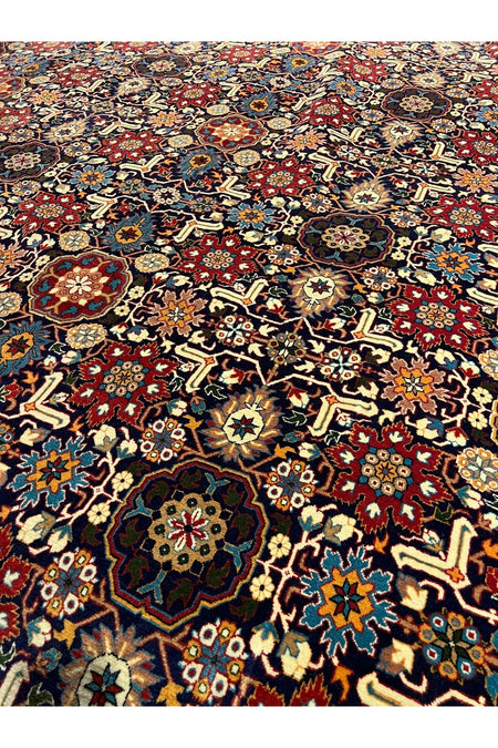 RD RAMAZAN DAG Hand Rug Art Hand-Woven Sumerbank Hereke Rug Signed Kafkas Design Premium Quality Size 417x300 - MALLTURK
