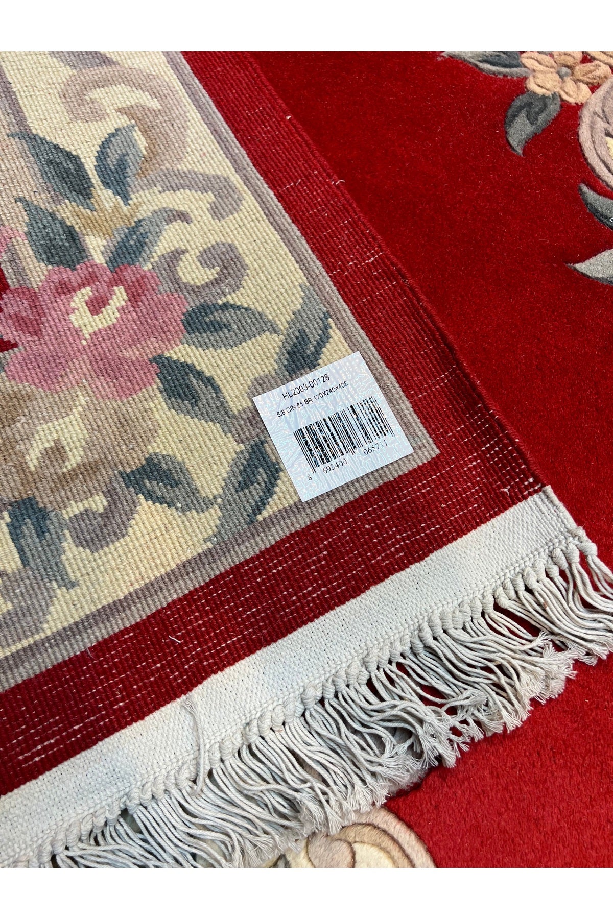 RD RAMAZAN DAG Hand Rug Art Hand-Woven Embossed Chinese Rug Premium Quality Wool Weave Red Color Size 240x170 - MALLTURK